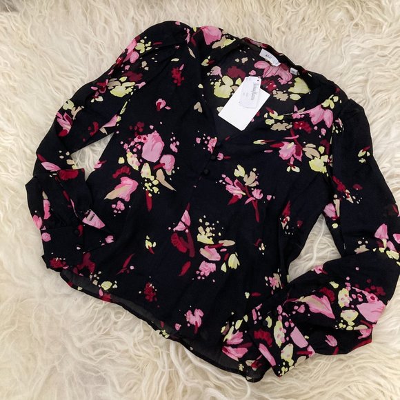 A.L.C. Rivera Silk Floral Blouse - Picture 3 of 12